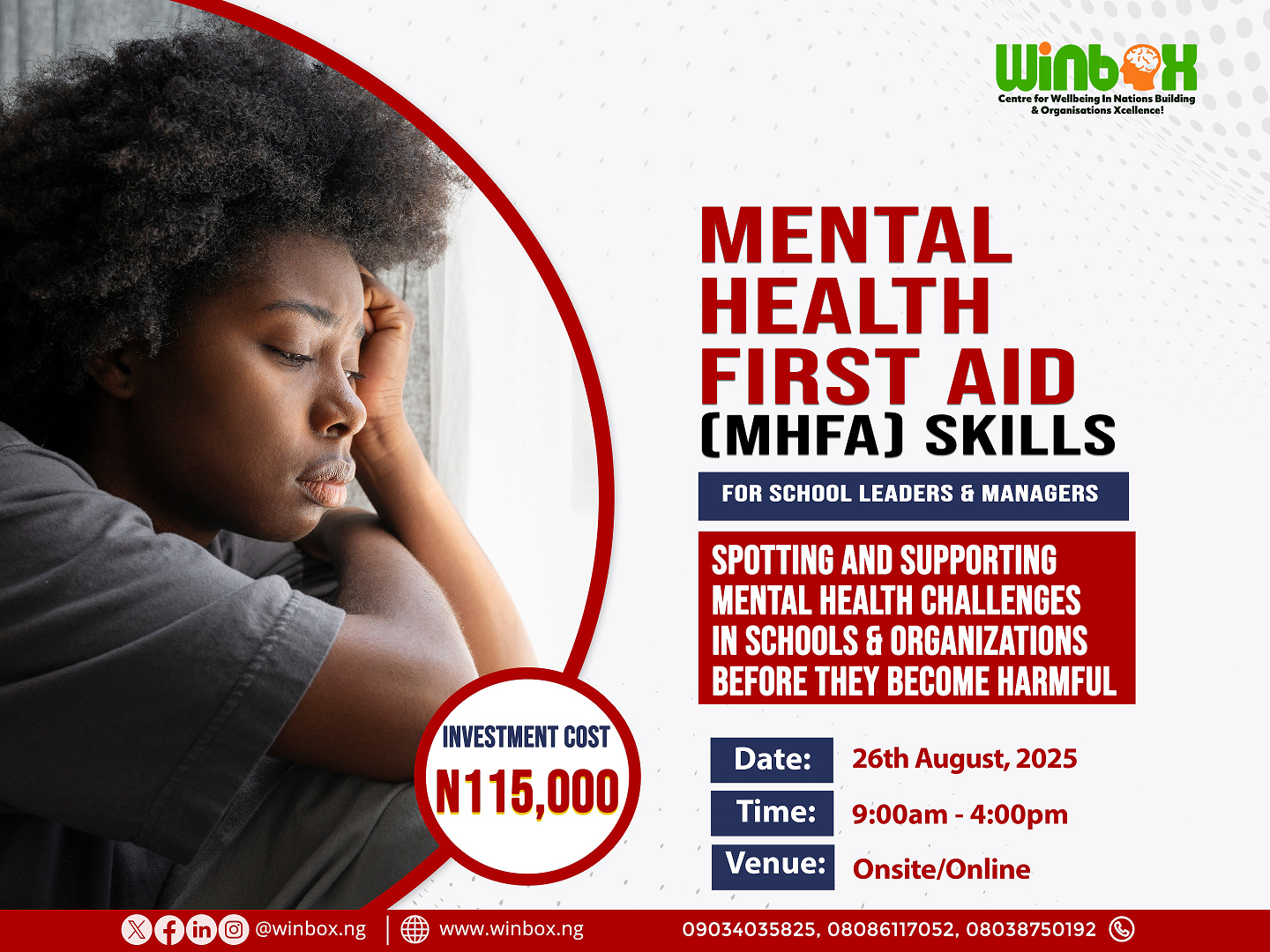 Mental Health First Aid (MHFA) skills